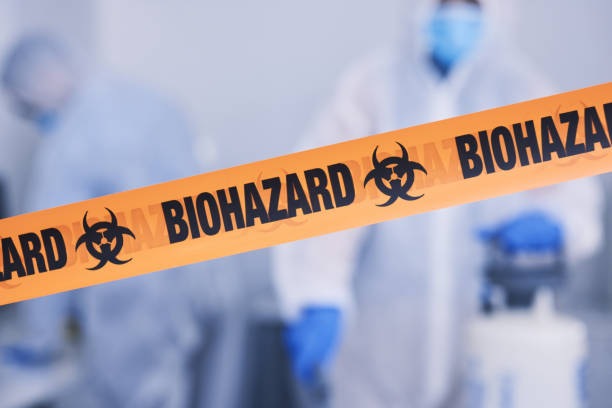 Professional Biohazard Cleanup technician working in Ashley, OH